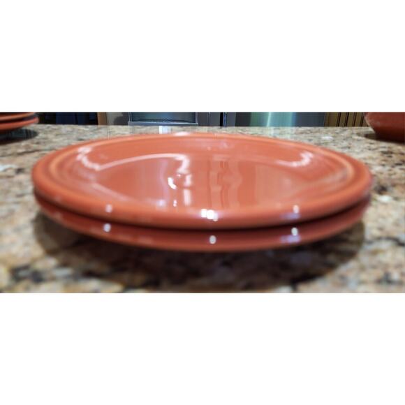 Fiesta Poppy Salad Plates 7 3/8" (set of 2 Fiestaware - Picture 8 of 12